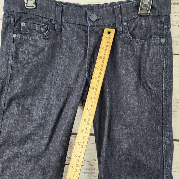 7 For All Mankind The Lexie Petite Bootcut Stretch Jeans 29 Dark Wash USA Made - Picture 7 of 10